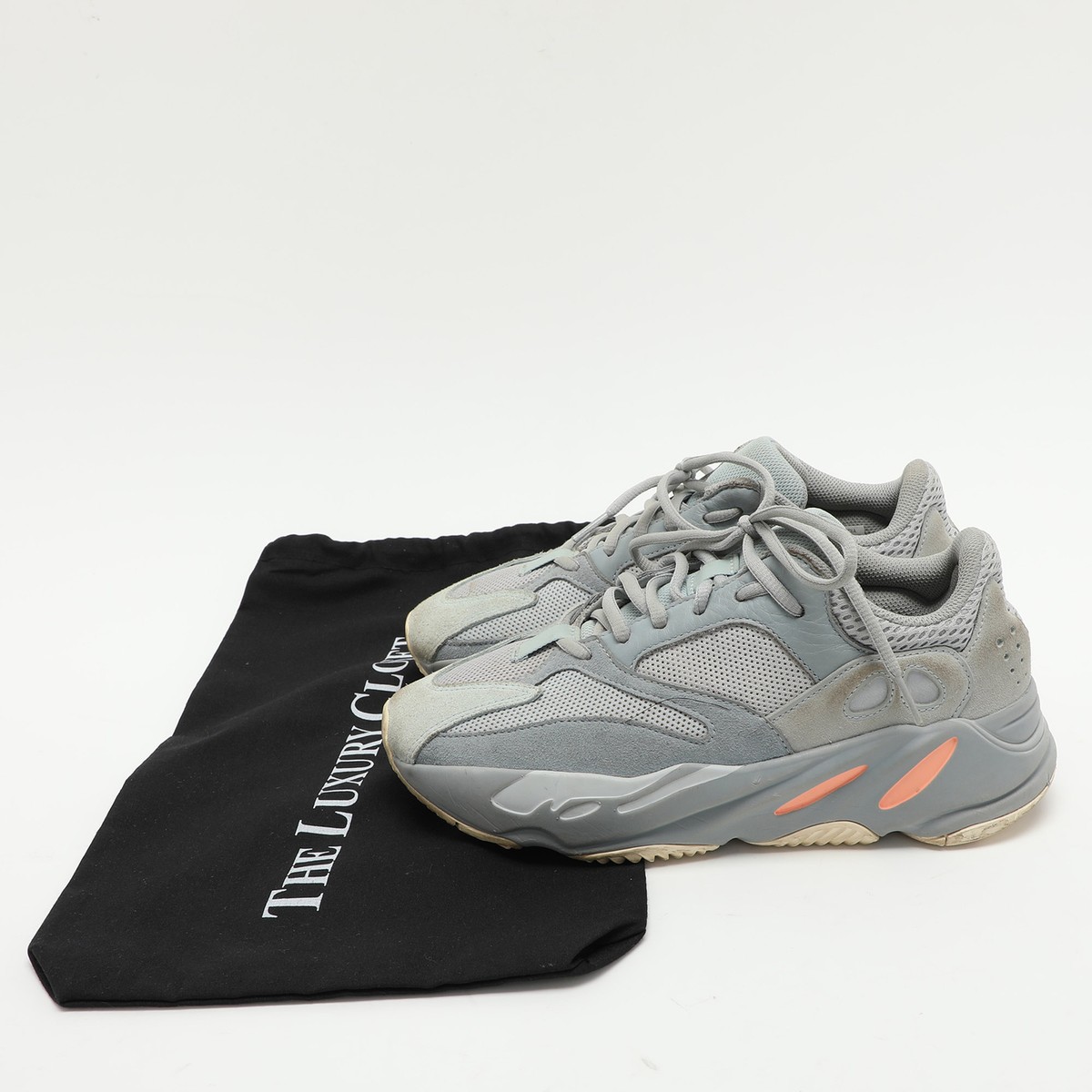 Yeezy x Adidas Grey Leather and Mesh Boost 700 'Inertia' Low Yeezy x Adidas Grey Leather and Mesh Boost 700 'Inertia' Low