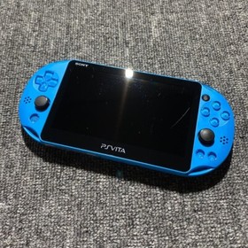 PS Vita SONY PCH-2000 Slim Aqua Blue Wi-Fi LCD w/ Charger Box "Excellent+"
