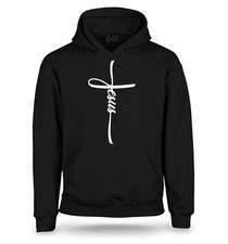 S4E Men's Jesus Cross Hoodies Christian Blessed Hope Faith Sweatshirts