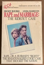 Rape and Marriage: The Rideout Case VHS Mickey Rourke, Linda Hamilton, Rip Torn