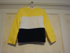 NWT Janie And Jack Boys COLORBLOCKED SWEATSHIRT 4 4T Yellow