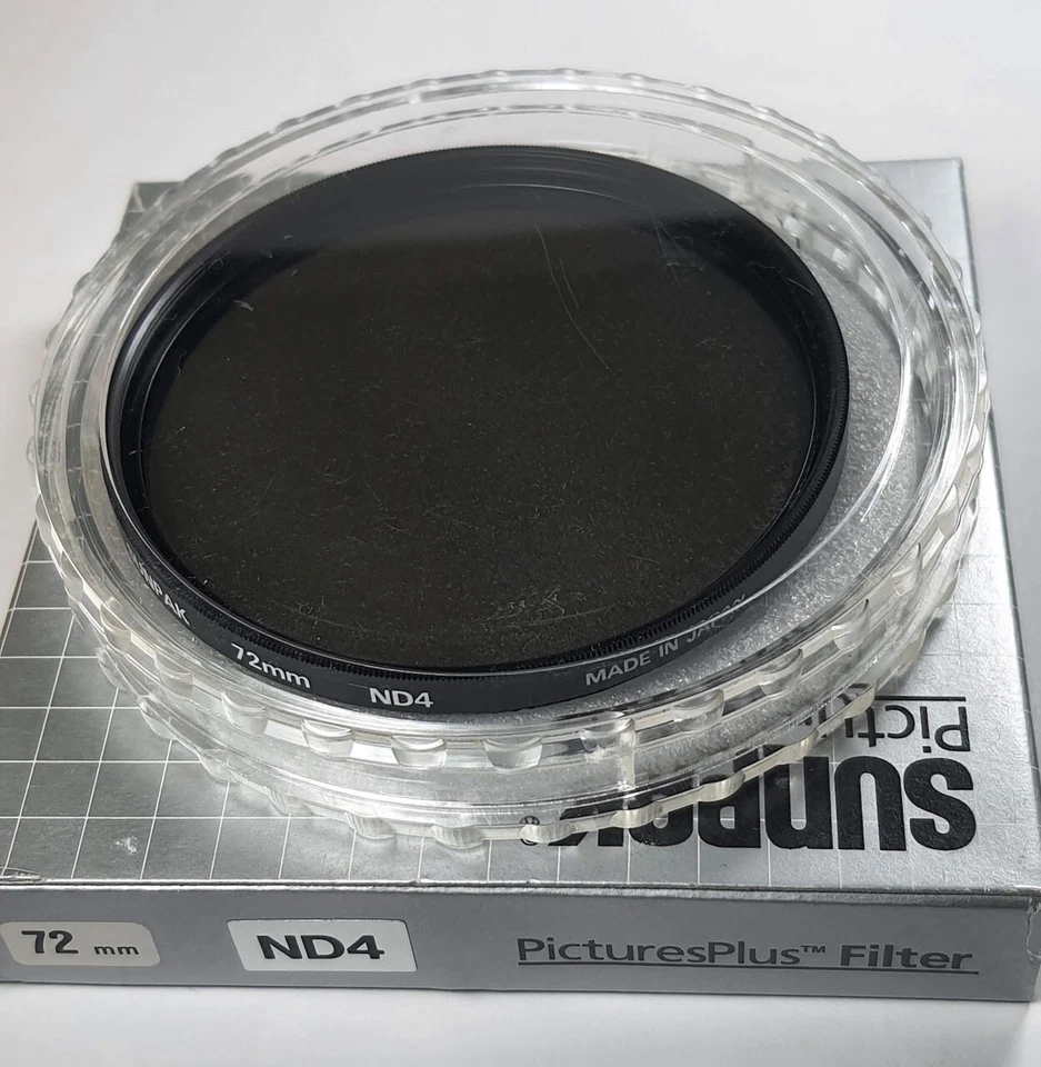 72mm ND-4 Neutral Density Lens Filter Japan ND4X ND 4X ND4 72 mm Sunpak E72 - Image 2 of 4