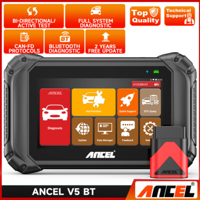 ANCEL V5 BT Car OBD2 Full System Diagnostic Scanner Computer Code Reader Active