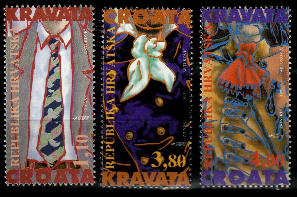 Kroatien 306-08 I **, Geschichte der Krawatte - Bild 1 von 1