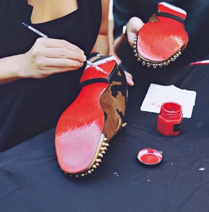 Paint To Restore Christian Louboutin Shoes Red Bottoms Red Soles