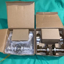 2 Pack Front Entry Door Combo Handle Lock Set Wave Lever Keyed Singl Deadbolt C2