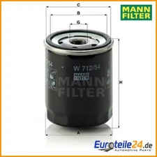 Oil filter Mann filter W712/54 for Skoda Fabia I Octavia I VW