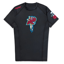 Albino and Preto Till Death Rash Guard SS Sho...