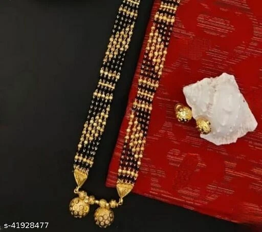 Gold Plated Ethnic Wedding Kanthi Mangalsutra Mala Indian Women Fashion Jewelry