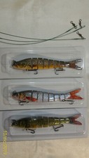 3 SWIMBAIT BAIT FISHING SPINNING TROUT PIKE BASS PERCH LAKE SEA - 23 gr 14 cm