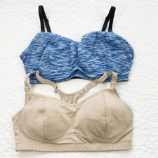 Bundle of nursing bras Motherhood maternity medium blue black tan nude