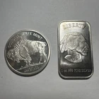 X2 Troy Ounces .999 Silver Indian Buffalo Round Bullion