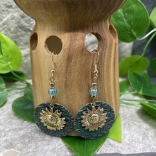 2.75  Gold-tone Bohemian Drop Dangle Earring Set New Free Ship C1902