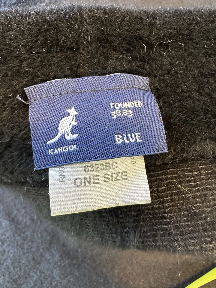 SOMBRERO KANGOL ANGORA 70% ANGORA 30% NYLON Gorro Negro Suave Foto 4 de 4