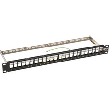 Tripp Lite 24-Port 1U Rack-Mount Shielded Blank Keystone/Multimedia Patch Panel