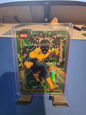 2026 Topps Chrome Marvel Comics Sunspot #172 Green Refractor /99 