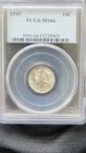 1945 Mercury Dime MS66 Grade By PCGS