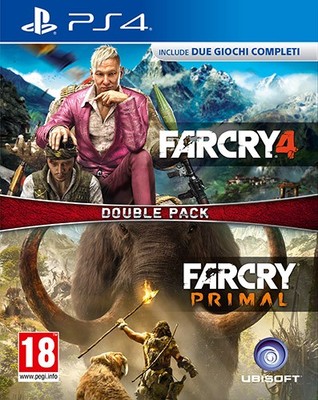 Far Cry 4 + Primal Compilation Double Pack PS4 PLAYSTATION 4 Ubisoft