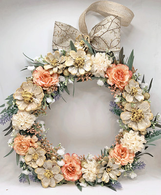 Blumenkranz 256 29 cm. für aussenwand eingang neu