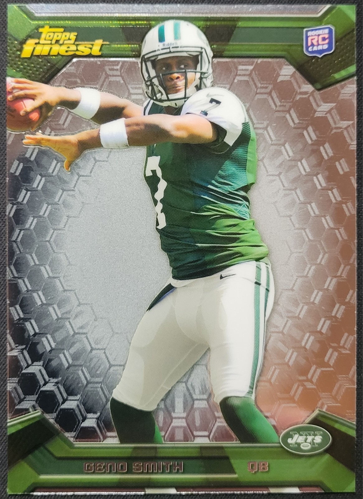 2013 Topps Finest Geno Smith #146 Rookie RC New York Jets 