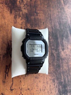 The increasingly popular CASIO G-SHOCK digital watch in black.