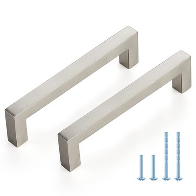 20 PCS Kitchen Cabinet Pulls 5 Inch Hole Center Brushed Nickel Stainless