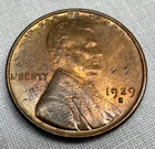 #1V: 1929-S Lincoln Wheat Cent- Scarce High Grade Red Brown Luster You Grade
