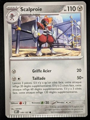 Scalproie Crimped - EV3:Obsidianische Flammen - 149/197 - Offizielle Pokemon Karte DE