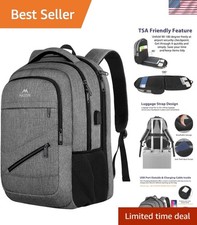 Water-Resistant 17 Inch Laptop Backpack with USB Port for Professionals