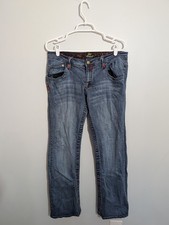 P1 90s Y2K Embroidered Jeans Men's Sz 36 Akademiks Urban Street Wear City Wear