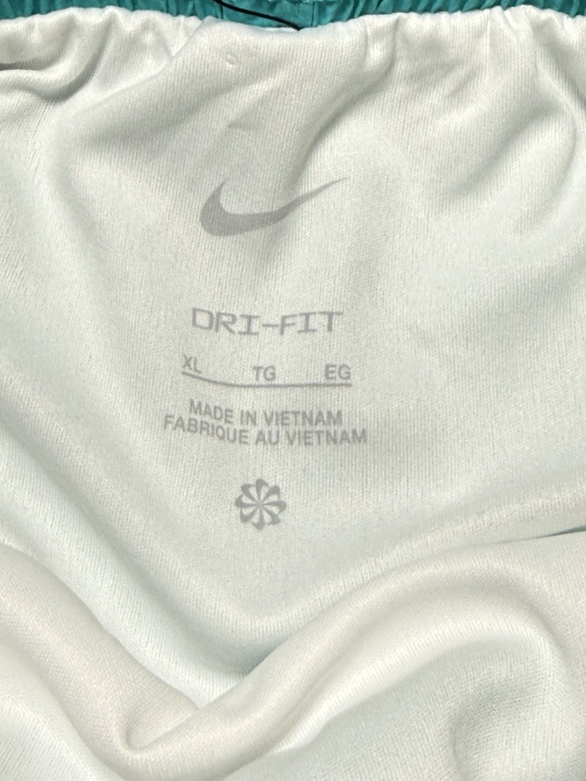 Nike Dri-Fit Youth XL Athletic Shorts Teal Blue Girls thumbnail 6