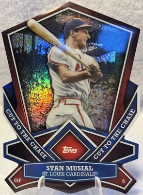 2013 Topps Stan Musial Die-cut Refract- St. Louis Cardinal Cut to the Chase CTC7