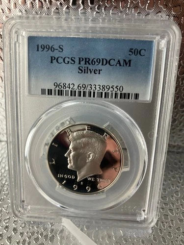 KENNEDY HALF DOLLAR SILVER 1996-S PCGS PR69 DCAM