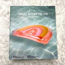 Sunnylife Inflatable Float Away Lie On Pool Float Rainbow Sealed NIB