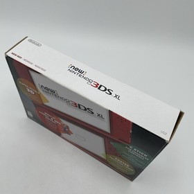Nintendo New 3DS XL Red In Original Box W Charger Stylus US Model