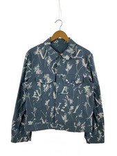 LOUIS VUITTON LV DNA Leaf Denim Jacket RM222Q NF1 HNA59W 48 Blue