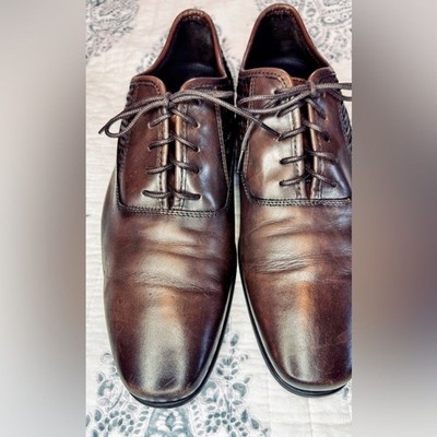 Bruno Magli Milos Woven Leather Oxford Shoes Men's 9 Made in Italy