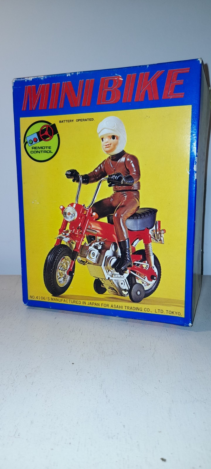 Mini Bike jouet ancien à pile pour revivre l'enfance vintage