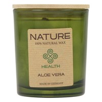 Duftkerze Im Dekorativen Glas Mit Aloe Vera Aroma Und Holzdeckel