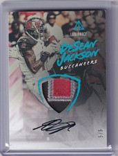 2018 Panini Luminance Football DeSean Jackson Patch Auto #5/5
