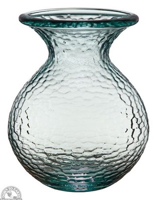Vidrios San Miguel 100% Recycled Hammered Glass Vase, 9.5''