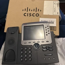 Cisco 7975  IP VoIP Telephone Handset, Phone Cord and Stand & Expansion Module