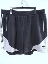 ADIDAS 2XL Men's /Black/Gray Training Fleece Athletic Shorts, NWT 45.00