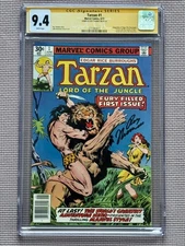 EDGAR RICE BURROUGHS TARZAN #1 CGC SS SIGNED ROY THOMAS JOHN BUSCEMA  