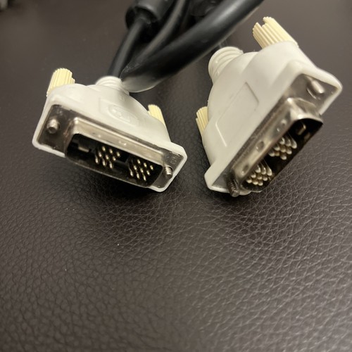 CAVO DVI MASCHIO 19 pin a 19 pin maschio DVI 1,7m NERO con CONNETTORI BIANCHI. - Foto 5 di 8