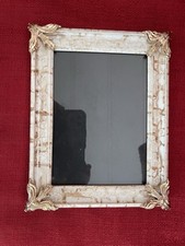 Gorgeous Faux Marble Gold/Cream Swirl Picture Frame Holds 5 X 7 Stunning