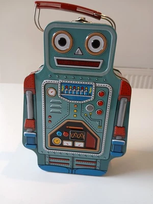 Retro "Suck UK" Tin Robot Lunch Box - Image 1 of 4