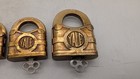 LOT (6) YALE & TOWN MFG. CO BRASS PADLOCKS - ALL WITH KEYS ALL DIFFERENT SIZES — photo 5