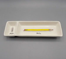 Rae Dunn Giftware by Magenta Divided 2 Part Desk Caddy STASH WRITE
