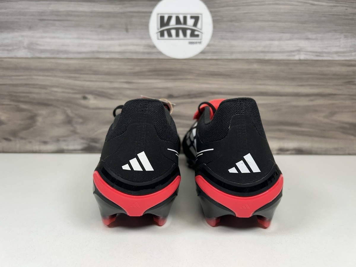 Adidas Cleats PREDATOR PRO FT FG Black White Lucid Red (JS0952